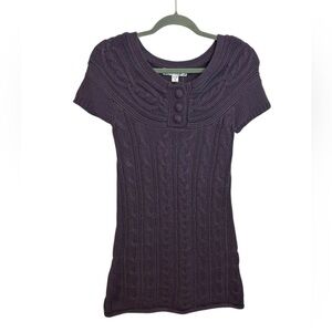 NWT Decree Purple Y2K Mini Sweater Dress